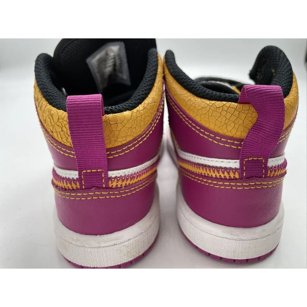 Nike Air Jordan 1 Mid PS Dia de Muertos DC0499-100 White Cactus Flower Gold 11C